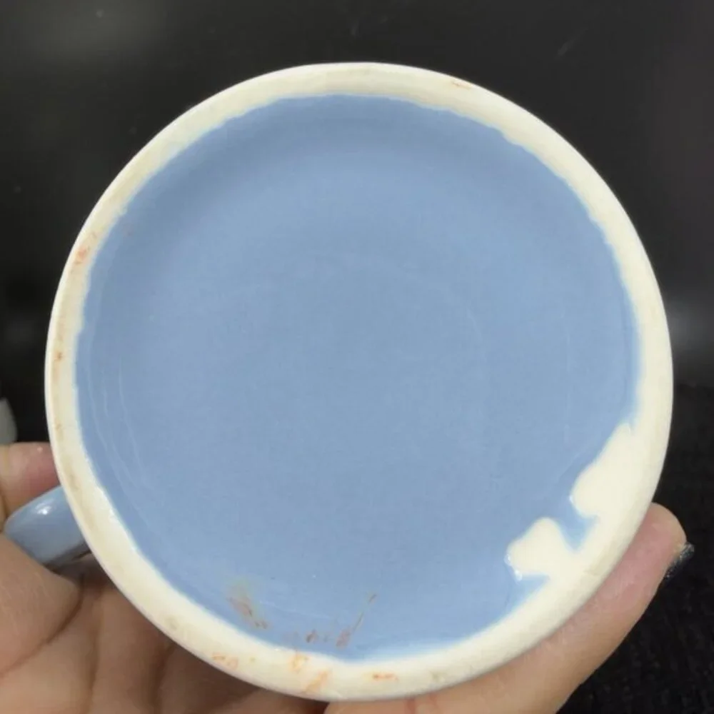 Fiesta Fiestaware USA Coffee Mug Cup Light Blue Stoneware Mug Periwinkle‎ Glaze